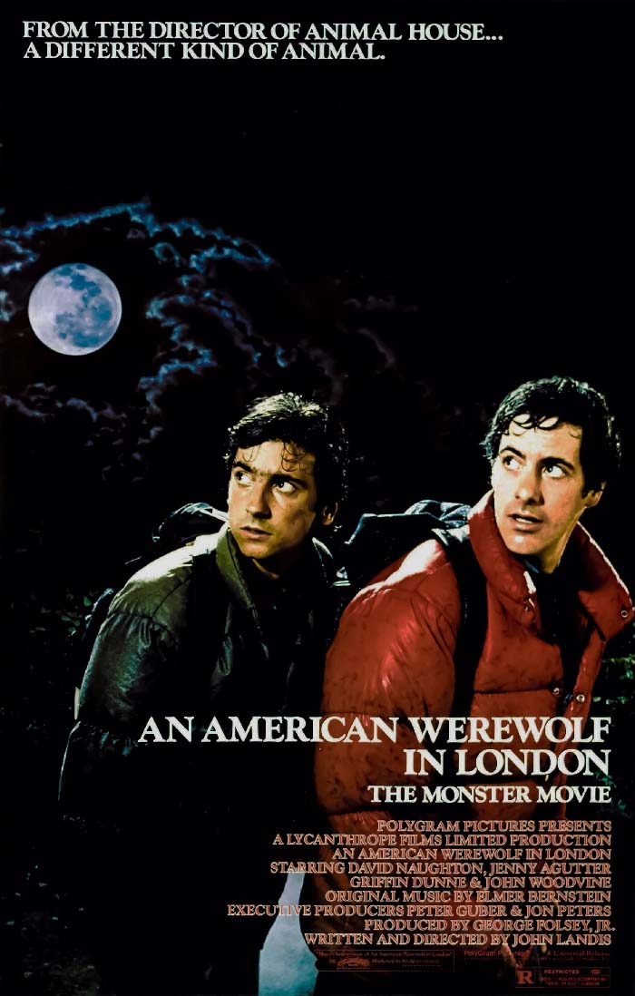 Movie poster for An American Werewolf in London